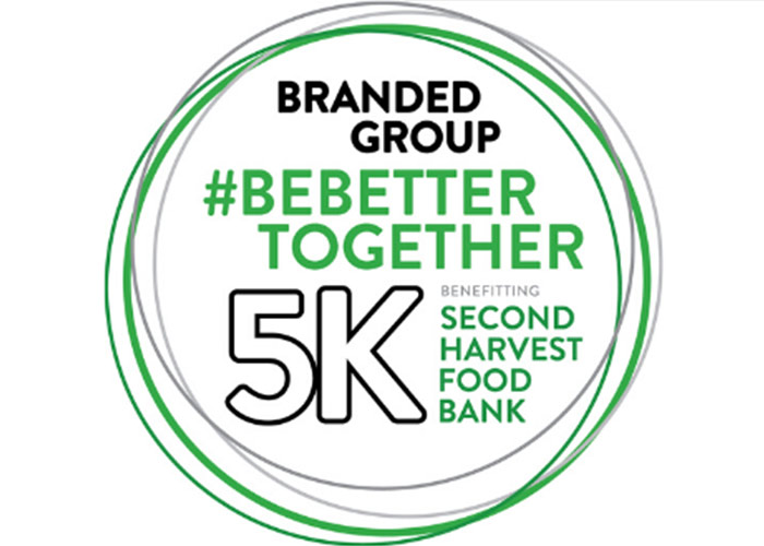 Branded Group's BeBetter Together 5K logo.