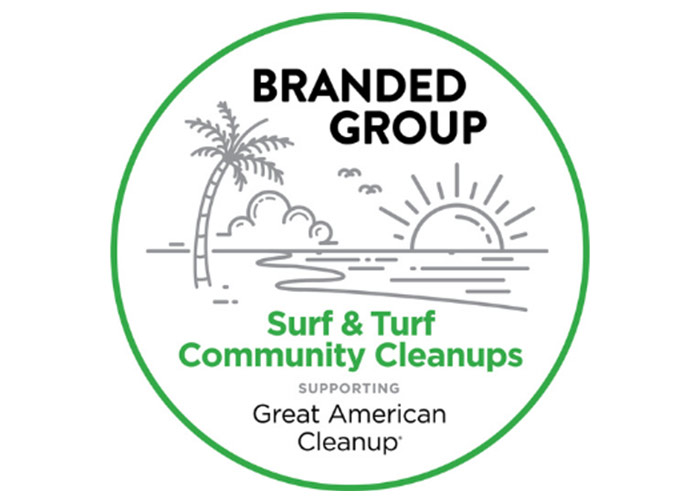 Surf and Turf Community Cleanup logo.