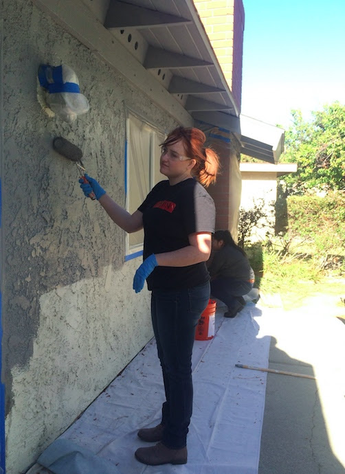 Volunteer painting for Habitat For Humanity Orange County.